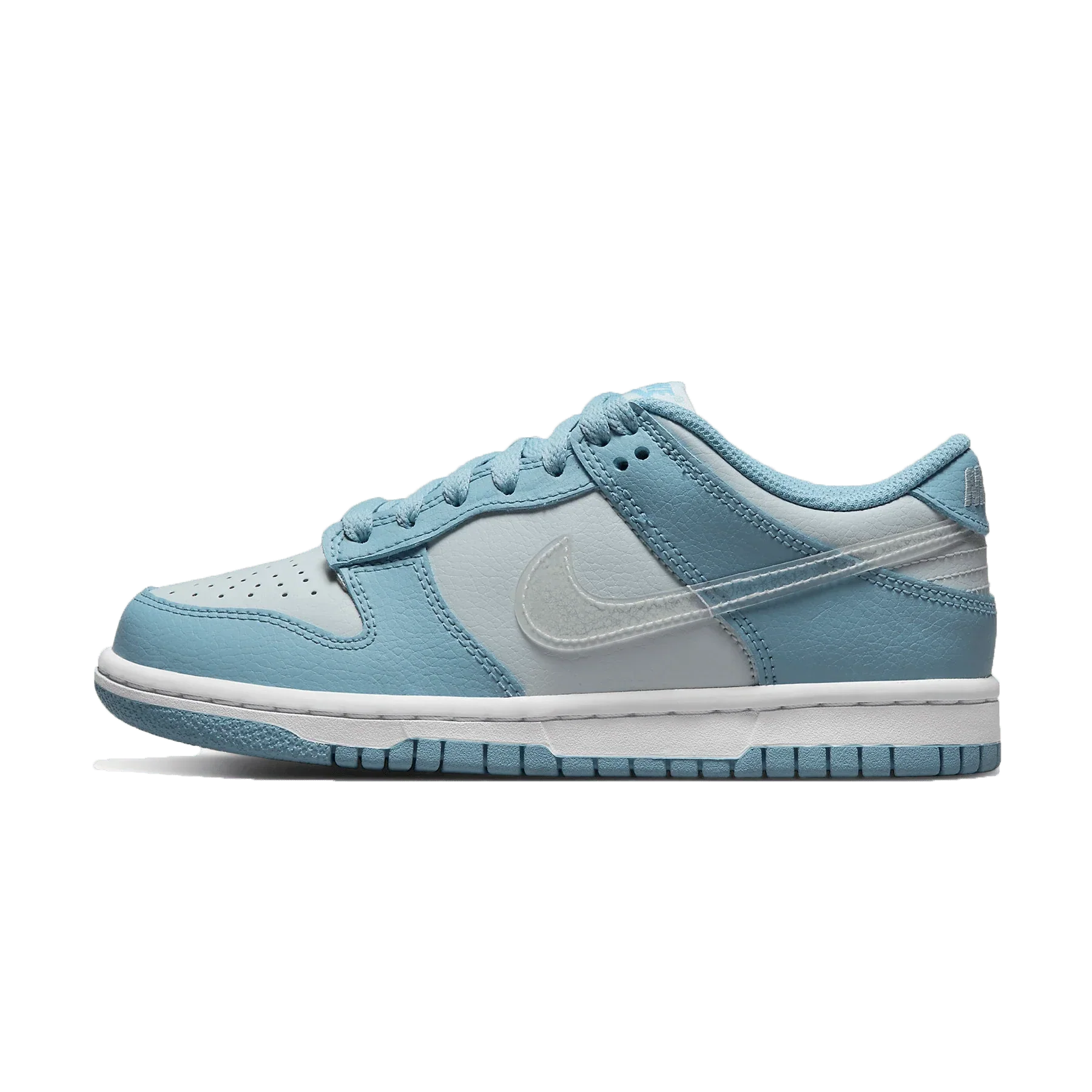 Nike Dunk Low 'Aura Blue Clear Swoosh'