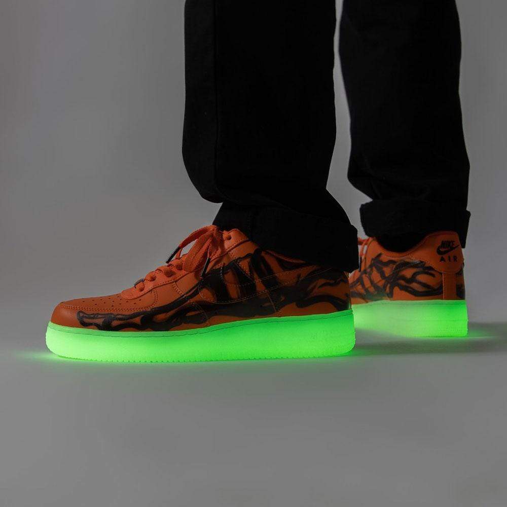 Nike Air Force 1 Low 'Orange Skeleton Halloween'