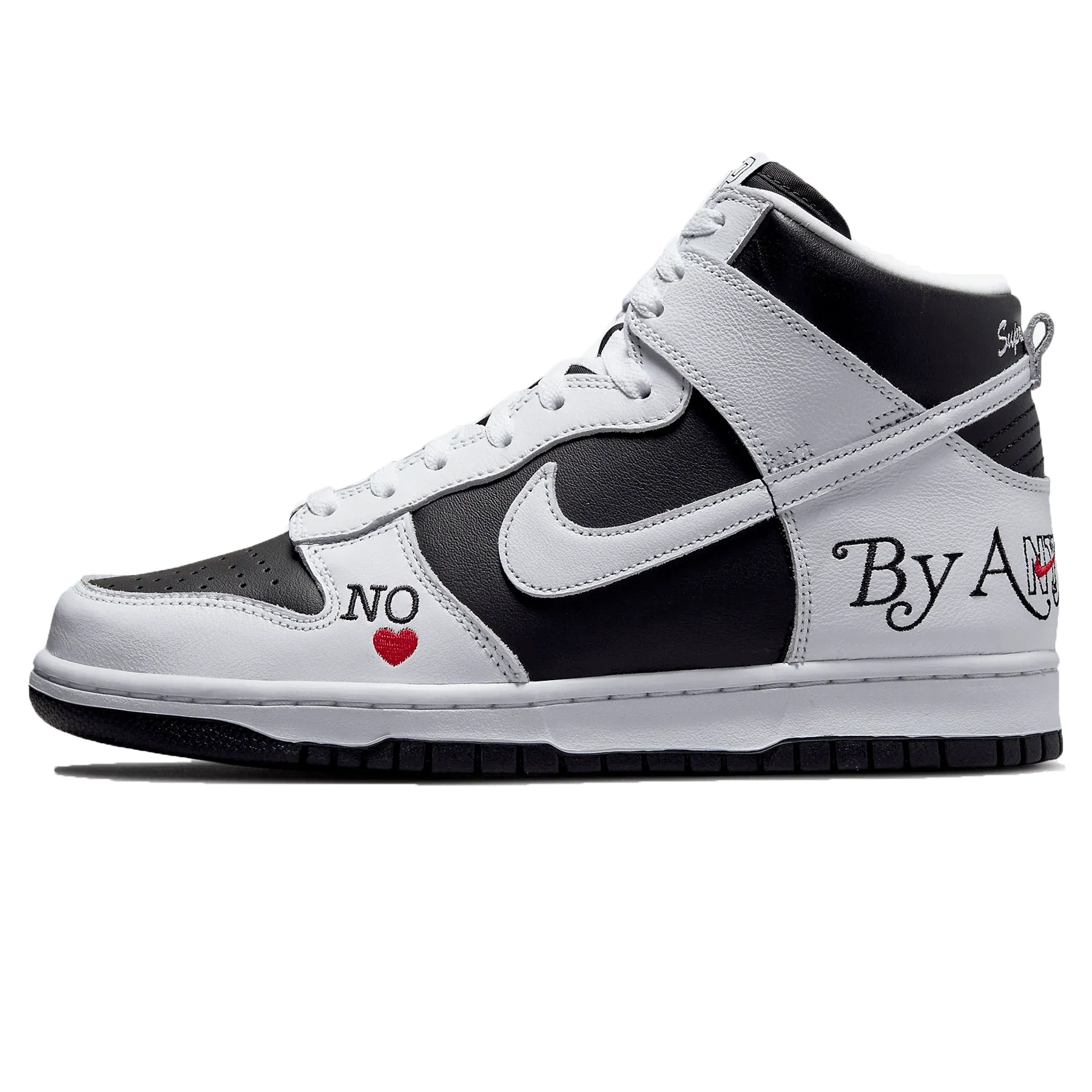 Nike SB x Supreme Dunk High 'By Any Means Black White'